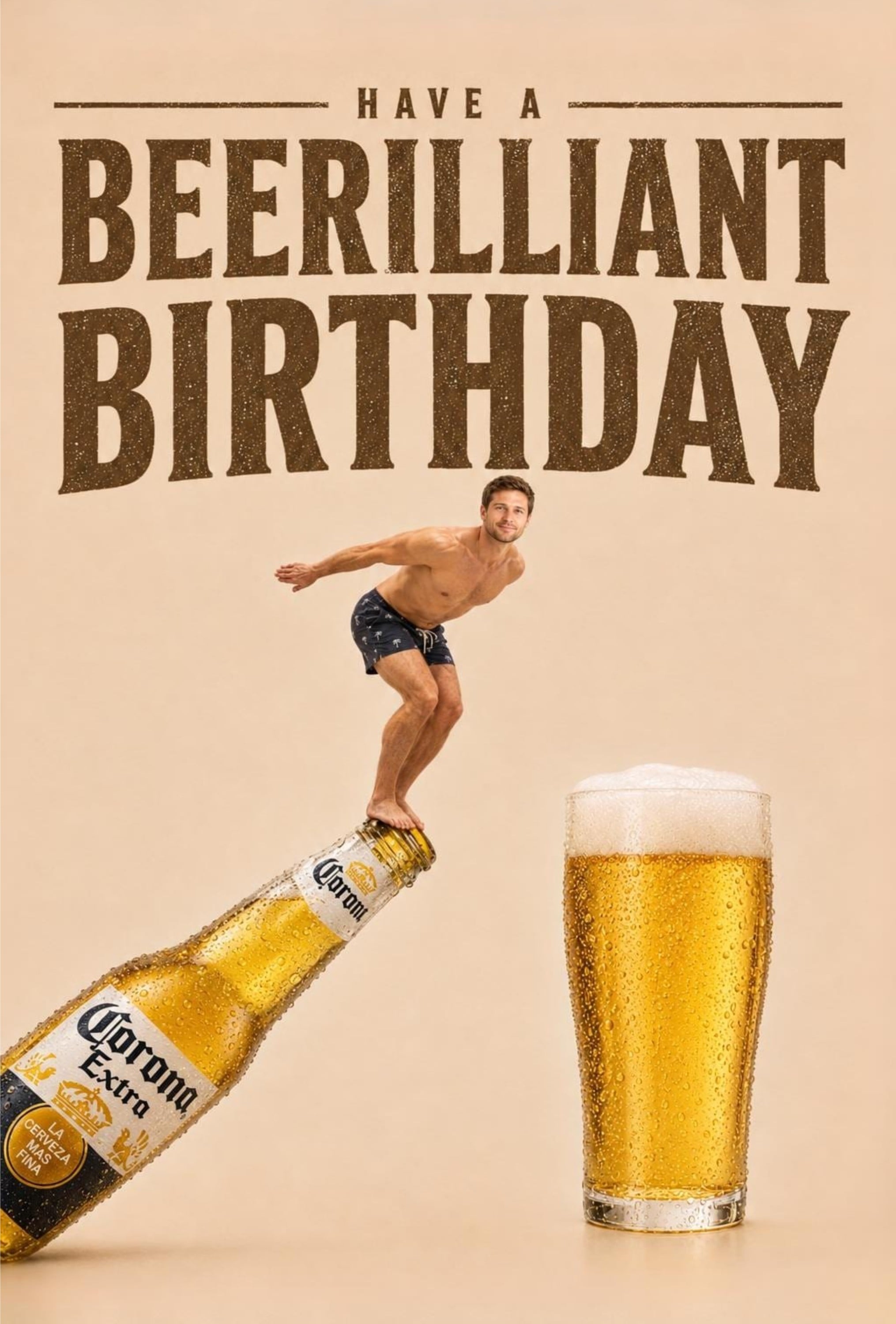 Personalised card design preview